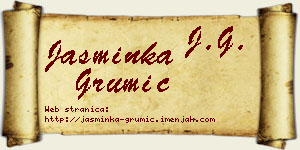 Jasminka Grumić vizit kartica